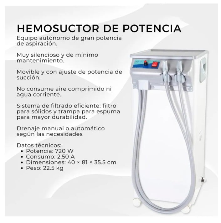 Hemosuctor EGEO – Equipo de Aspiración Autónomo