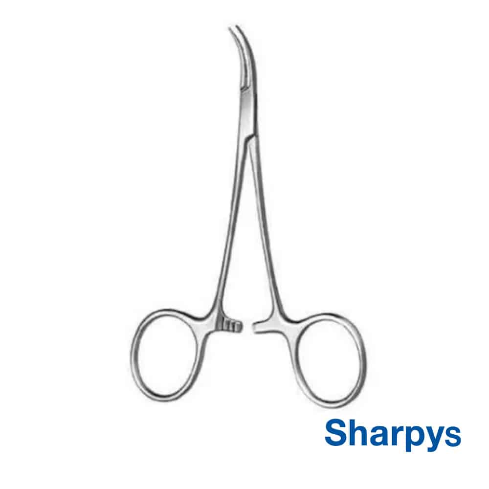 Sharpys Pinza Halstead - Mosquito Curva 12cm – Grimberg Dentales S.A., Tweezers & Forceps