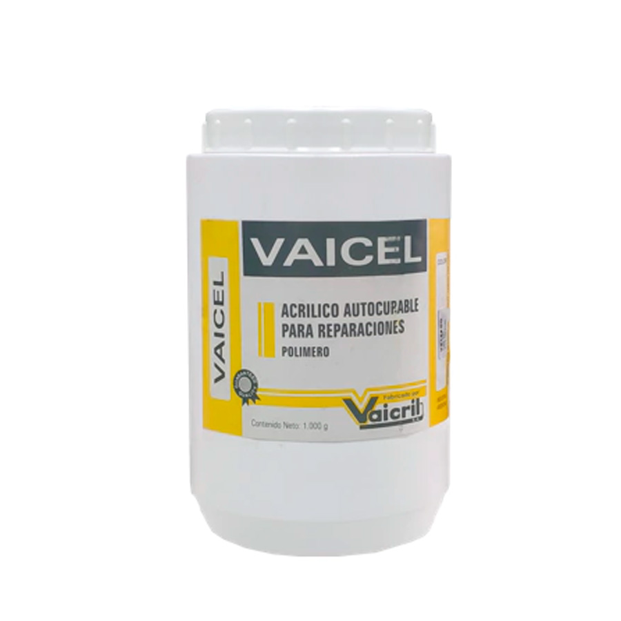 Polímero Coronas 1000 grs Cristal. Vaicel – Grimberg Dentales S.A., Acrylic Resins