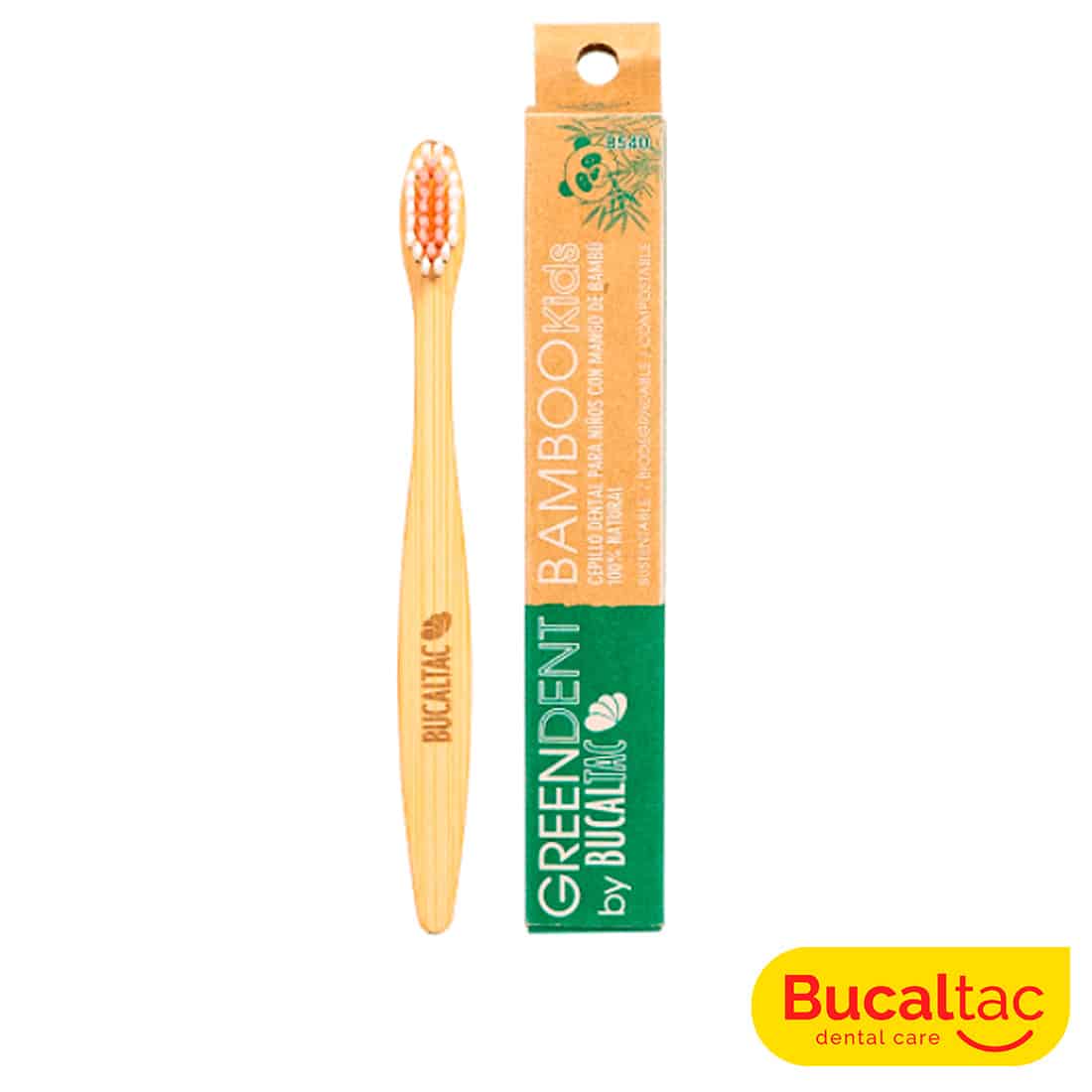Green Dent by Bucal Tac Cepillo Bamboo Kids