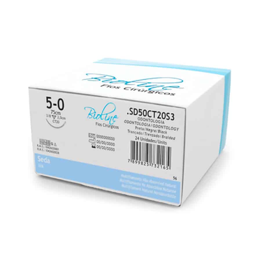Aguja de Sutura Seda 17mm 1 u. Bioline
