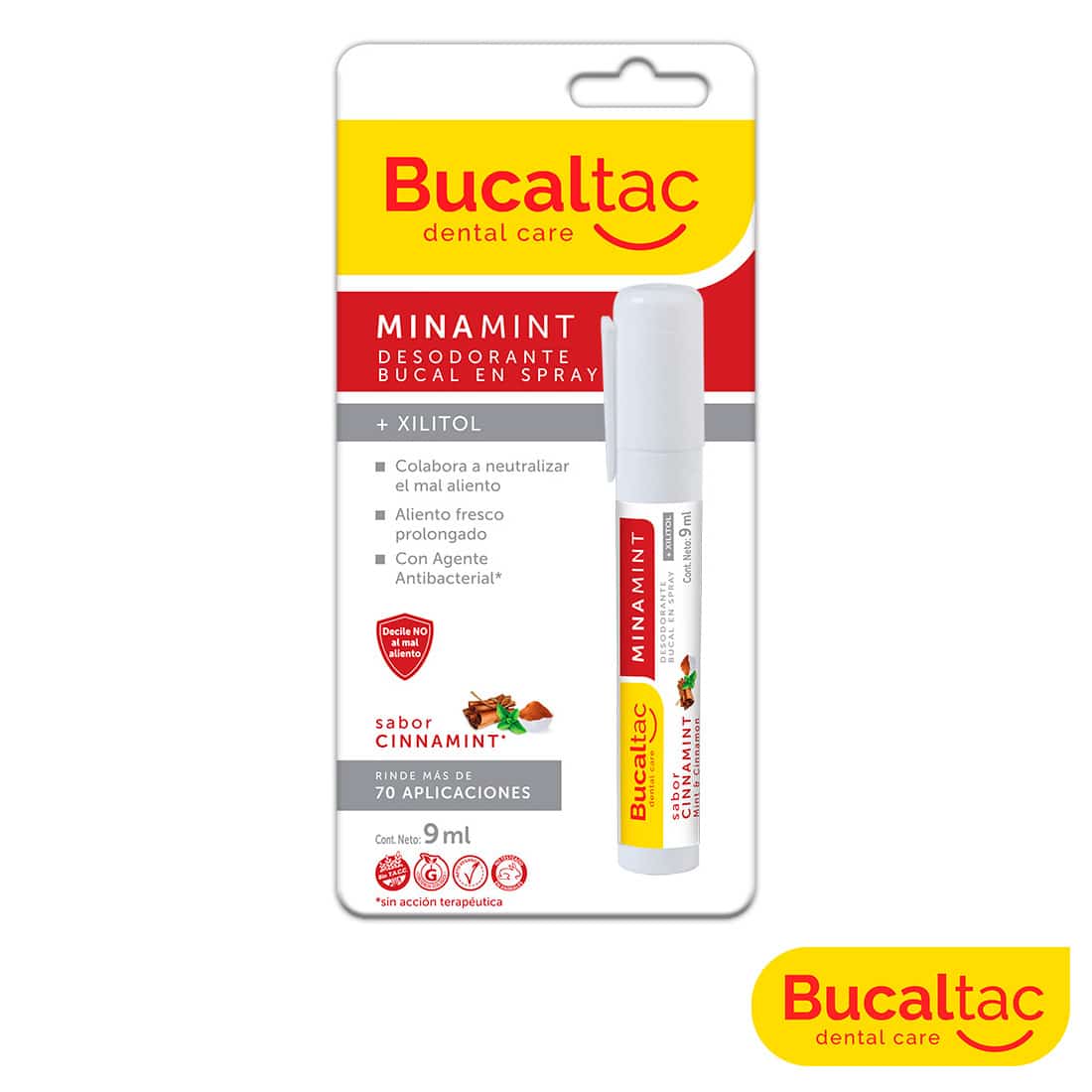 BUCALTAC Minamint – Desodorante Bucal Spray Cinnamint 9 ml