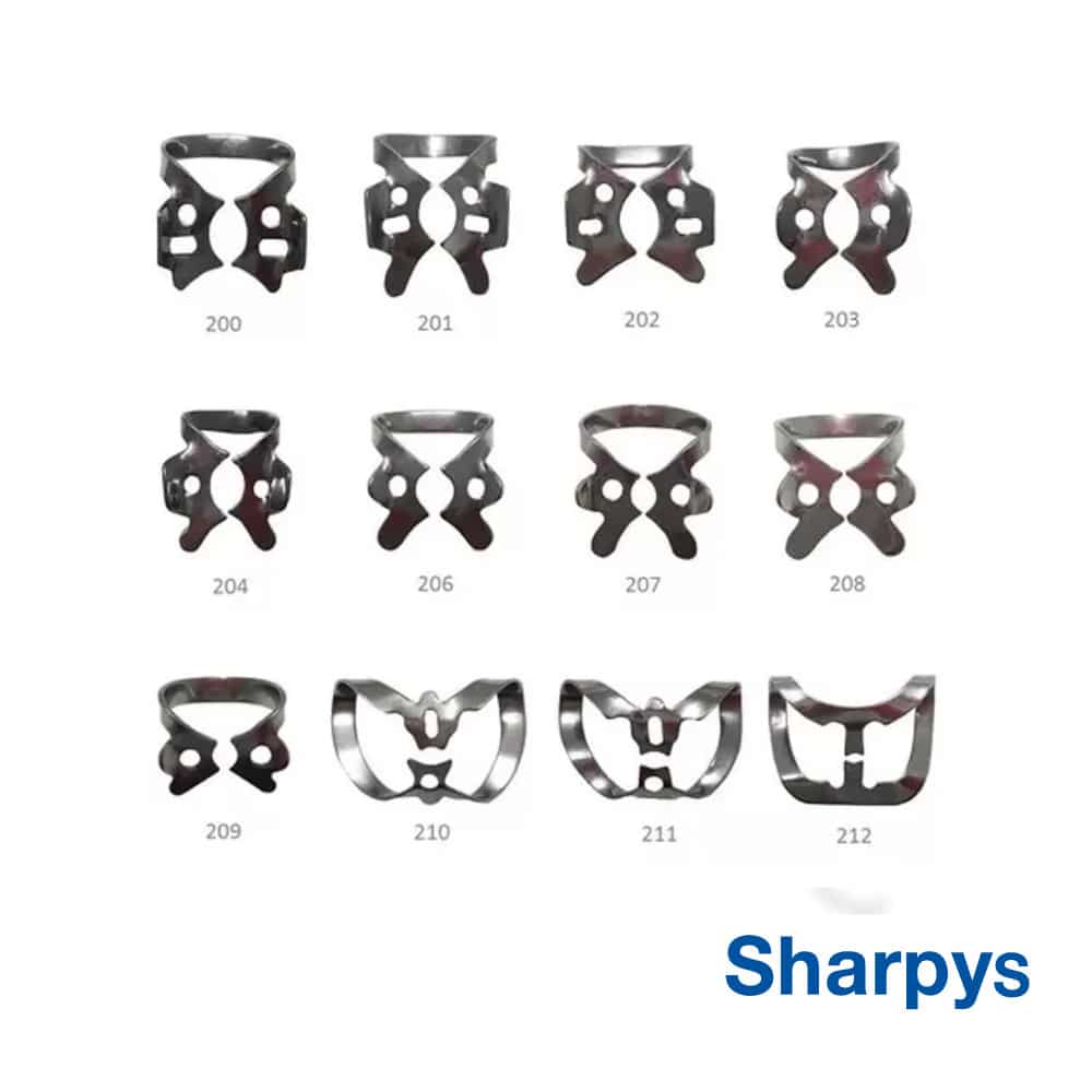 Sharpys Clamps c/ Aleta – Grimberg Dentales S.A., Rubber Dam Systems & Accessories