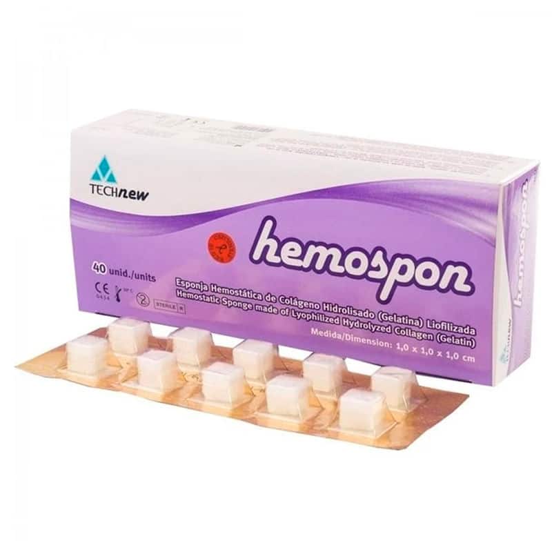 Esponjas Hemostáticas 40u. Hemospon