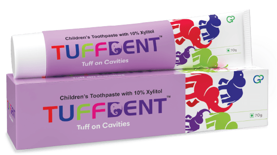 TUFFFDENT Dentifrice anti-caries pour enfants avec 10% de xylitol – Group Pharmaceuticals Ltd., Toothpaste