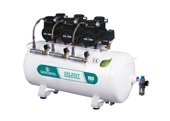 GP SILENT 100LT 6 HP Dental Kompresör
