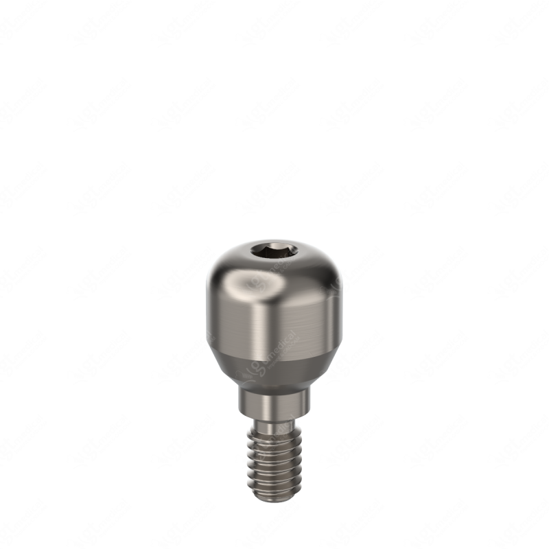 Healing Abutment, G4.0mm, D4.5mm, Hex 1.25 compatible with Best Fit® Internal Hex 002 HXI G10044 – GT-Medical S.L., Healing Abutments