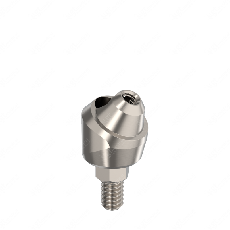 MU Angled Transepithelial with screw, G4.5mm, A30° compatible with Mis® Seven® Internal Wide ø4.5 G15207 – GT-Medical S.L., Abutments