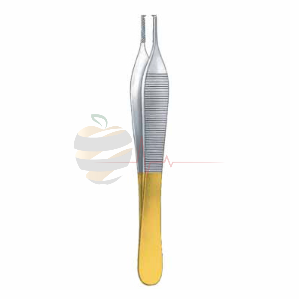 TC Brown Adson Tweezer (12cm, Gold-Plated End) – Hospimed Mfg, Tweezers & Forceps