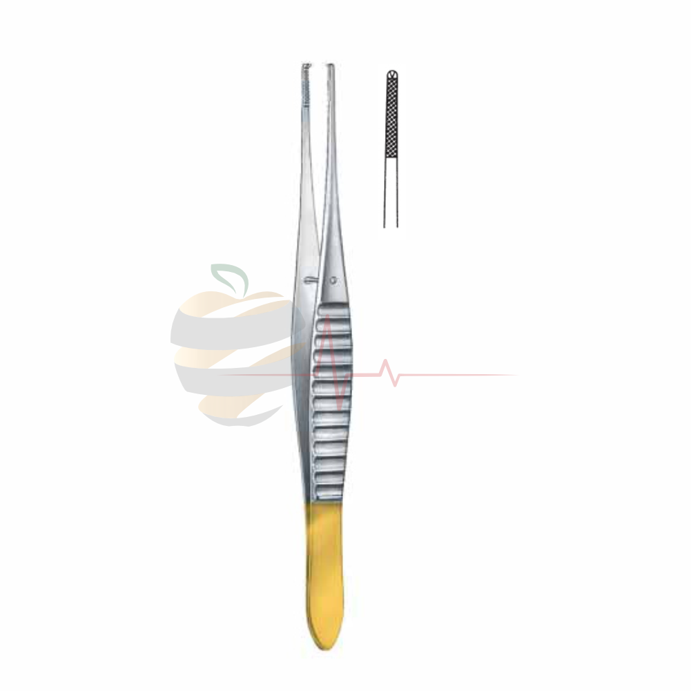 Gillies Mini Profile Tweezer (15.5cm, Gold-Plated End)