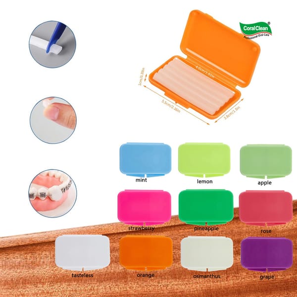 Oral Scented Orthodontic Wax Dental Ortho Wax Pattern Dental Wax Tip