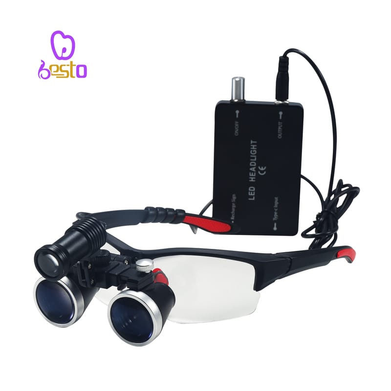 Dental LED Head Light Lamp 2.5X 3.5X Dentist Surgical Headlight Magnification Binocular Loupes for Lab Dentistry Equipment – BESTDENT FOSHAN MEDICAL EQUIPMENT CO.,LTD, Loupes and Microscopes