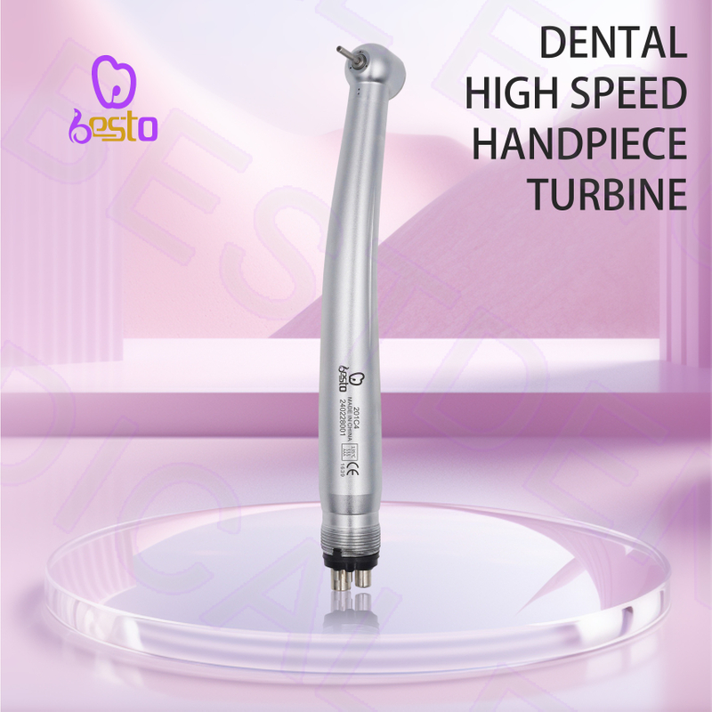 Dental Drills Push Button Stainless Steel High Speed Air Turbine Handpiece