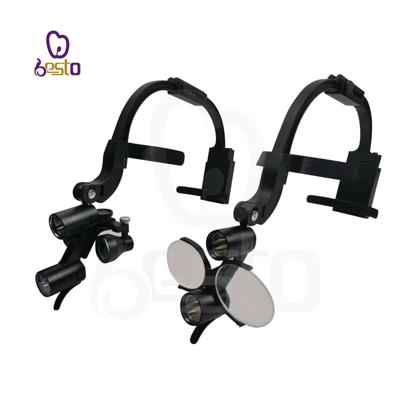 Dental LED Head Light Lamp 2.5X 3.5X Dentist Surgical Headlight Magnification Binocular Loupes For Lab Equipment