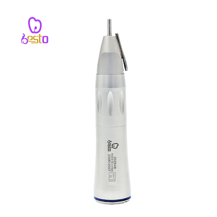 Dental Fiber Optic Straight Handpiece Double Water Spray Stainless Steel Dental Low Speed Handpiece