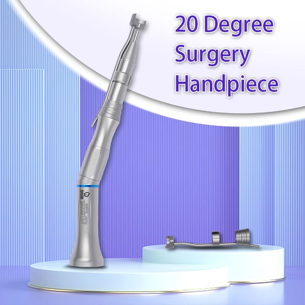 Dental Surgical Handpiece 20 Degree Air Turbine Stainless Steel Surgical Straight Dental Handpiece