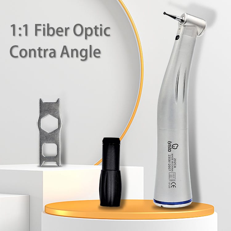 Dental 1:1 Fiber Optic Contra Angle Stainless Steel Single Spray Low Speed handpiece – BESTDENT FOSHAN MEDICAL EQUIPMENT CO.,LTD, Übertragungsinstrumente