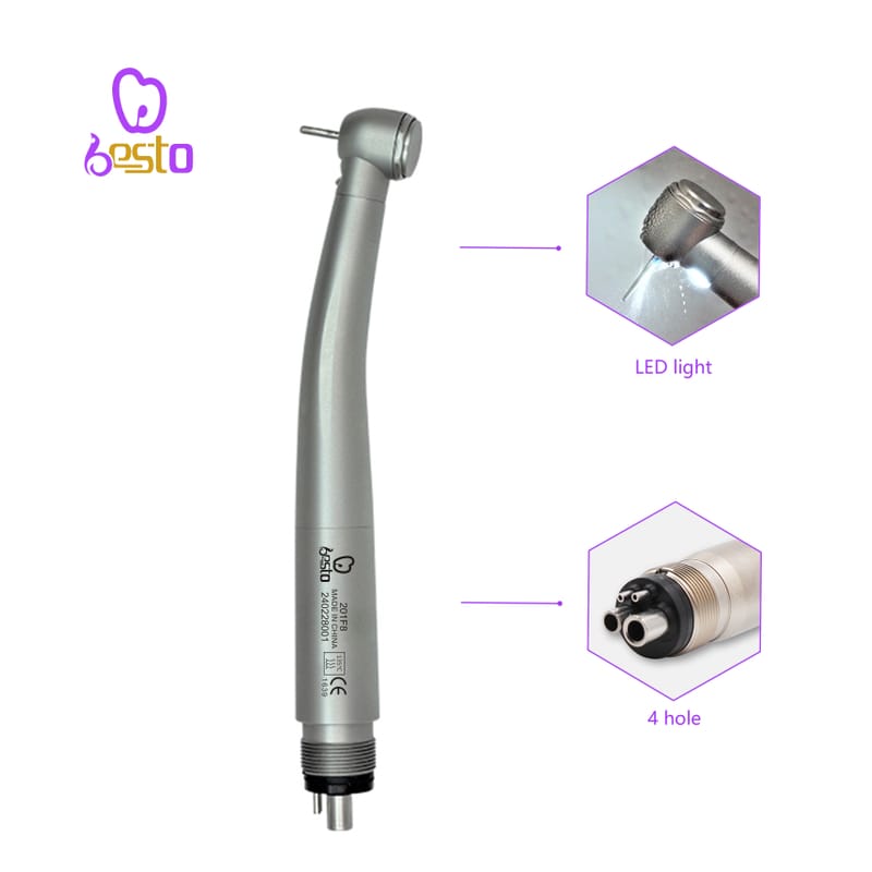 Dental LED Turbine E-generator High Speed Handpiece Push Buttone Dentistry Instrument – BESTDENT FOSHAN MEDICAL EQUIPMENT CO.,LTD, Übertragungsinstrumente