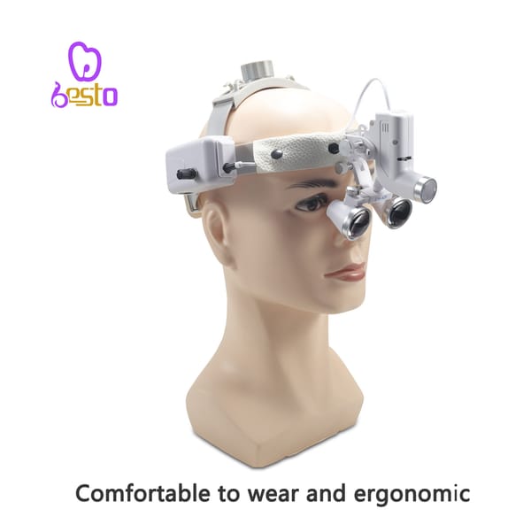 Dental LED Head Light Lamp 5W 2.5X 3.5X Dentisit Surgical Headlight Magnification Binocular Loupes For Lab Equipment