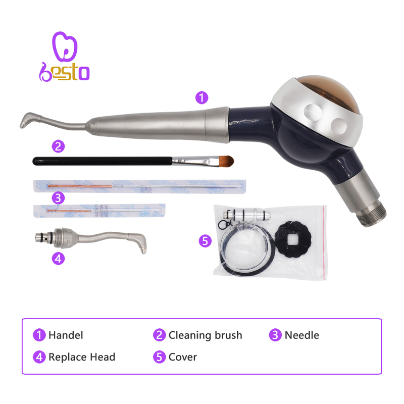 Dental Polisher Sandblasting Machine Air Prophy Jet Air Flow Teeth Sand Blaster Gun Air Prophy Dental Unit