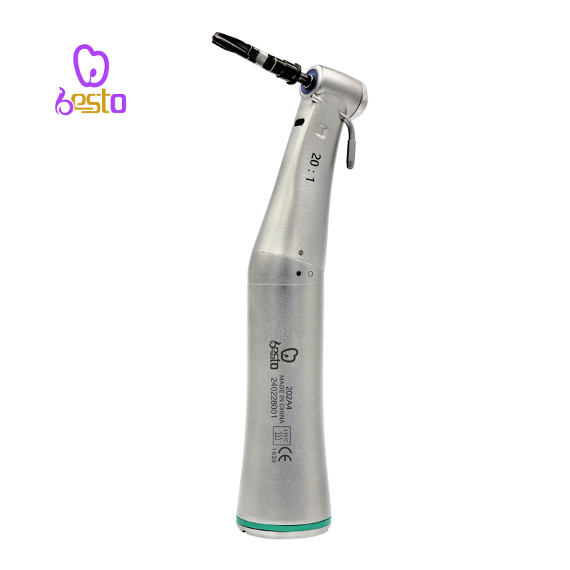 Low Speed Fiber Optic 20:1 Implant Contra Angle Dental Air Turbine Handpiece