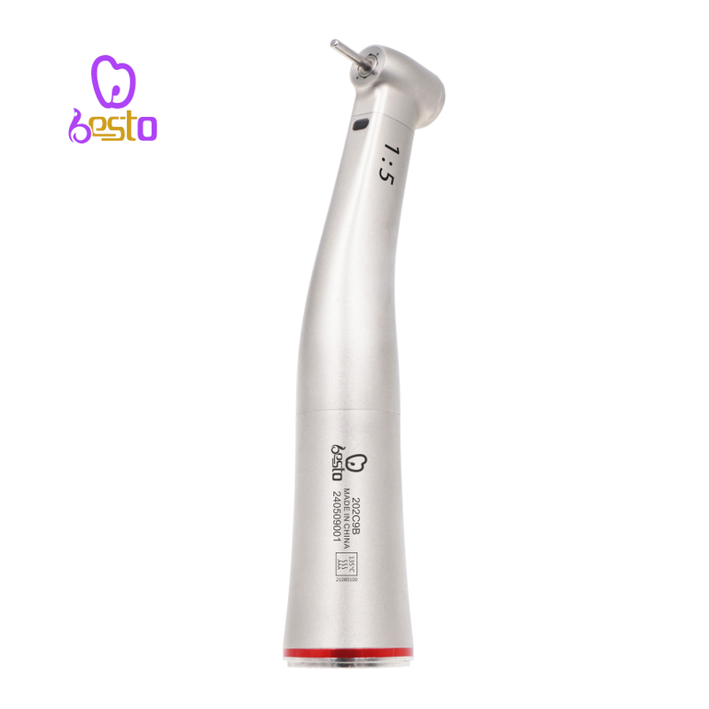 1:5 Increasing Fiber Optic Contra Angle Red Ring Dental Handpiece