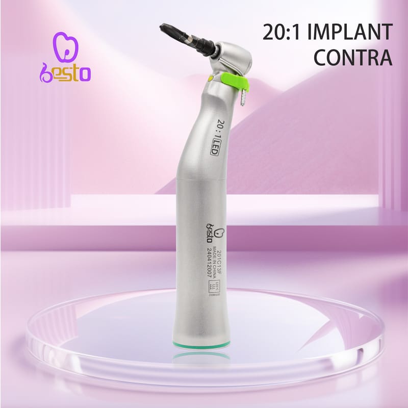 Denta Implant Handpiece E-generator LED 20:1 Implant Contra Angle Dental Handpiece – BESTDENT FOSHAN MEDICAL EQUIPMENT CO.,LTD, Handpieces and Contra-Angles