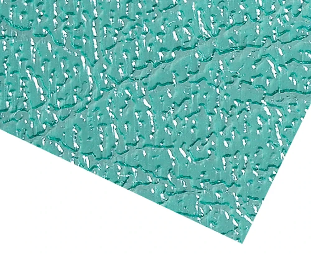 Plattenwachse, Standard, grün, grob genarbt, 0,5 mm, 15 Stück