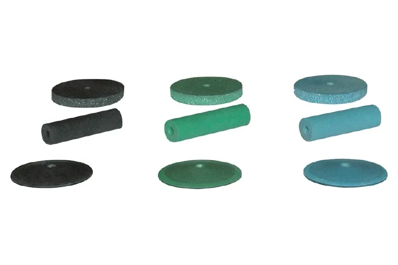 Gummipolierer, blau Rad, Packung 100 Stück, 100 Stück