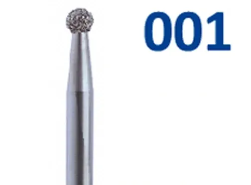 Horico Diamant-Schleifinstrumente Fig. 001 FG | Diamanten 001 018 Grobkorn FG, Packung 5 Stück