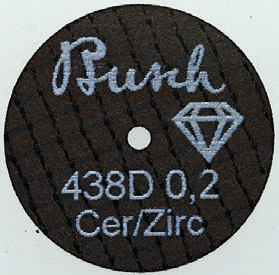 Trennscheibe 438D für Keramik und harte Metalle