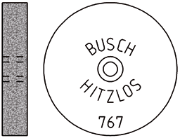 HITZLOS Siliziumkarbid Schleifrad 762