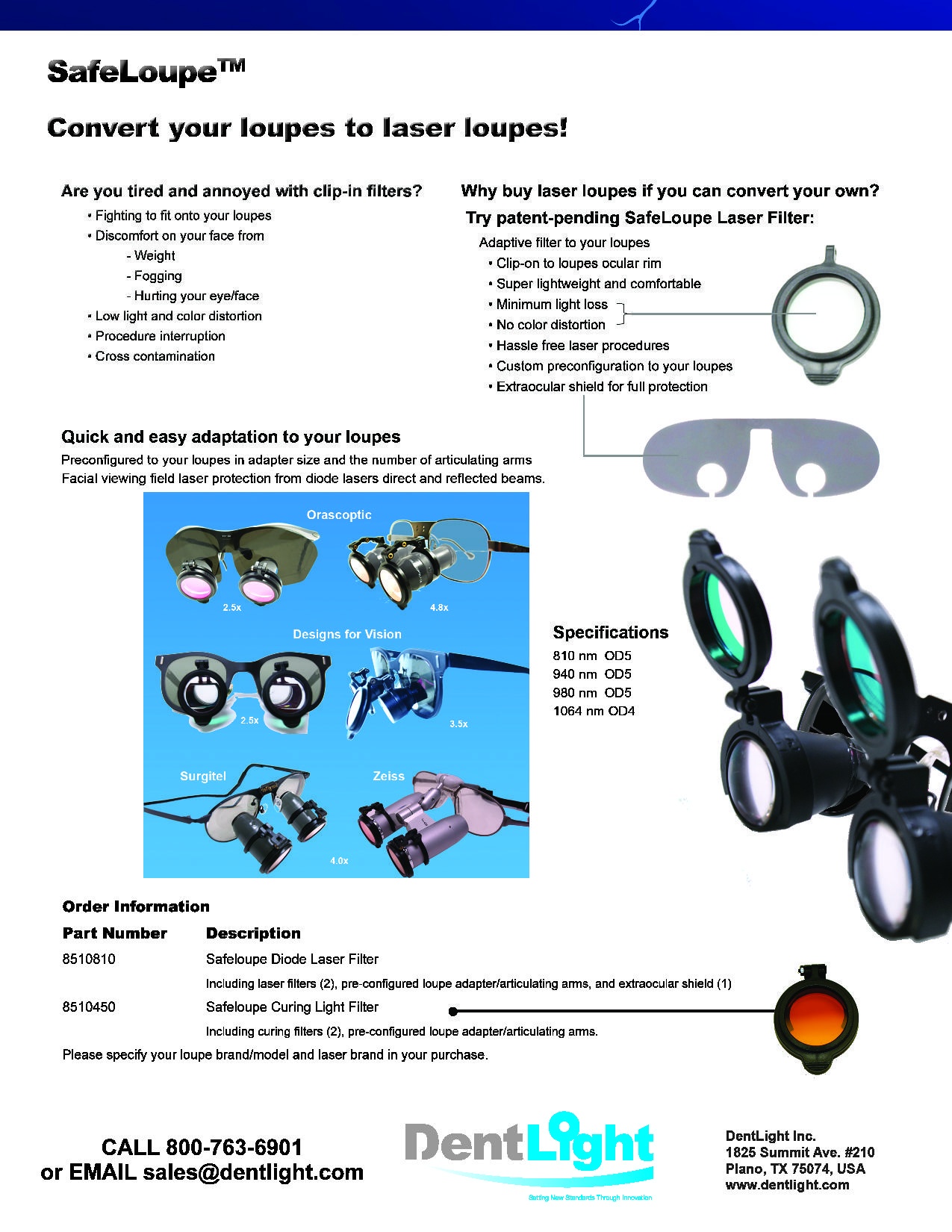 SafeLoupe Diodenlaser-Filter