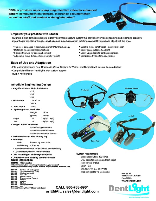 Caméra loupe HD iOcam