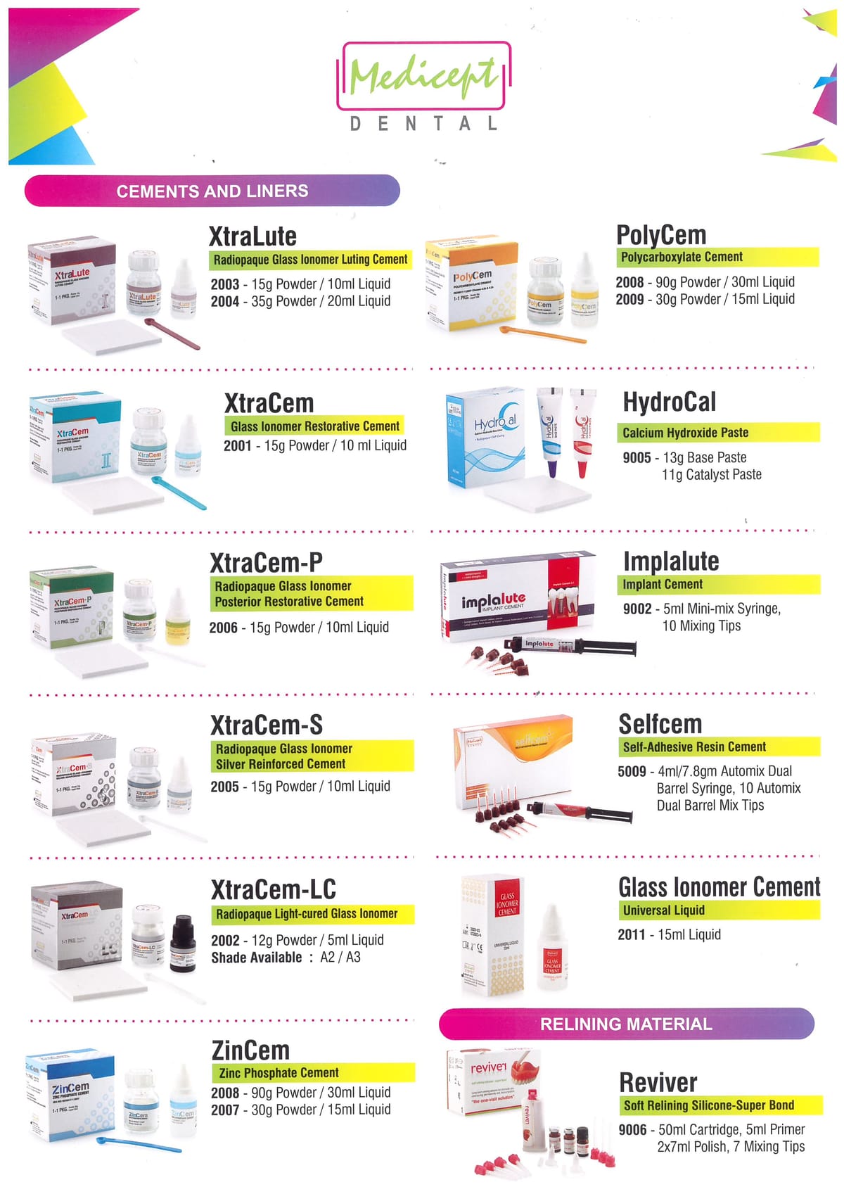 Reviver – MEDICEPT UK Ltd., Denture Resins