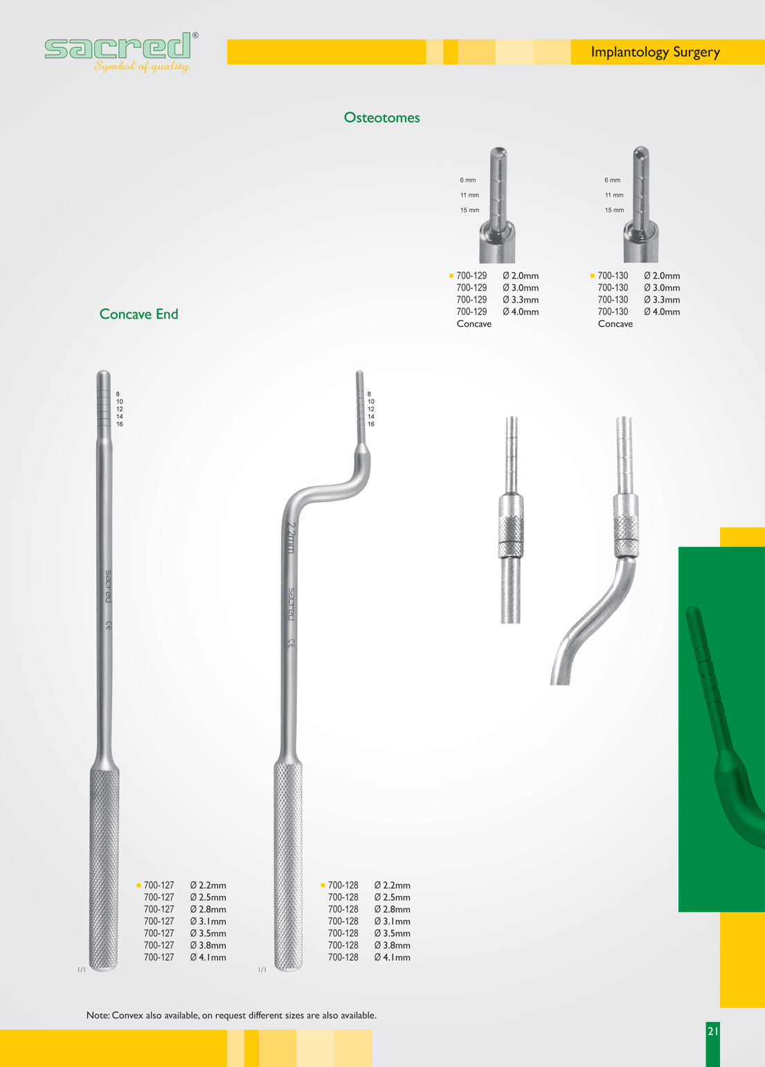 Osteotome Concave Straight