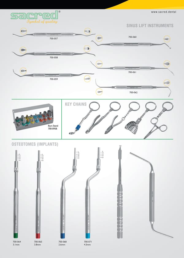 Osteotom, konkav, gebogen, 4,5 mm