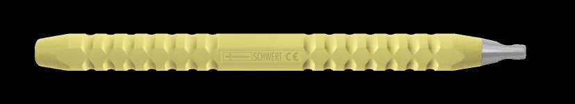COLOR CODE Universal-Griff einseitig Schwarz/Gelb – Schwert, Sonden