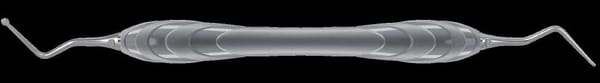 Retraction Cord Packer, universal, 45 degrees angulated, serrated (COLOR CODE)