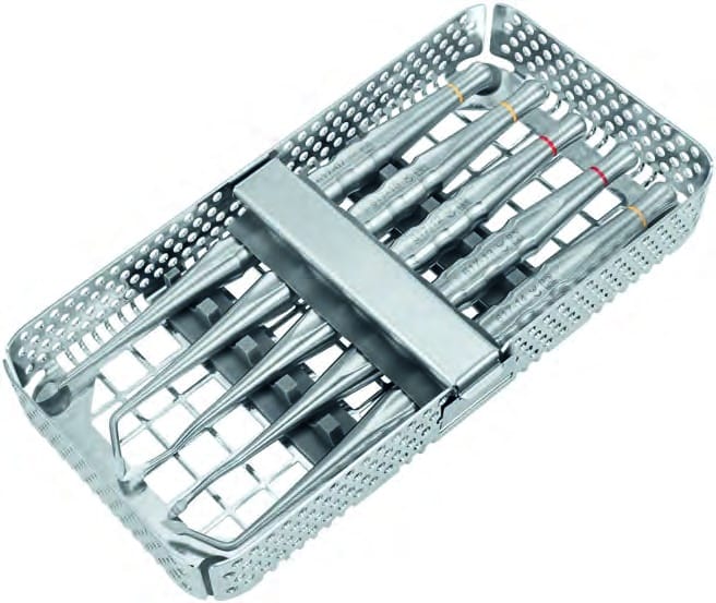 Approximal P-LUX-Set für Wurzelreste im 1/3-Tablett – Schwert, Chirurgische Instrumente