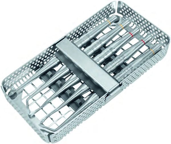 Approximal P-LUX-Set für Wurzelreste im 1/3-Tablett