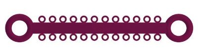Ligature O - Ties Magenta - PK/1008