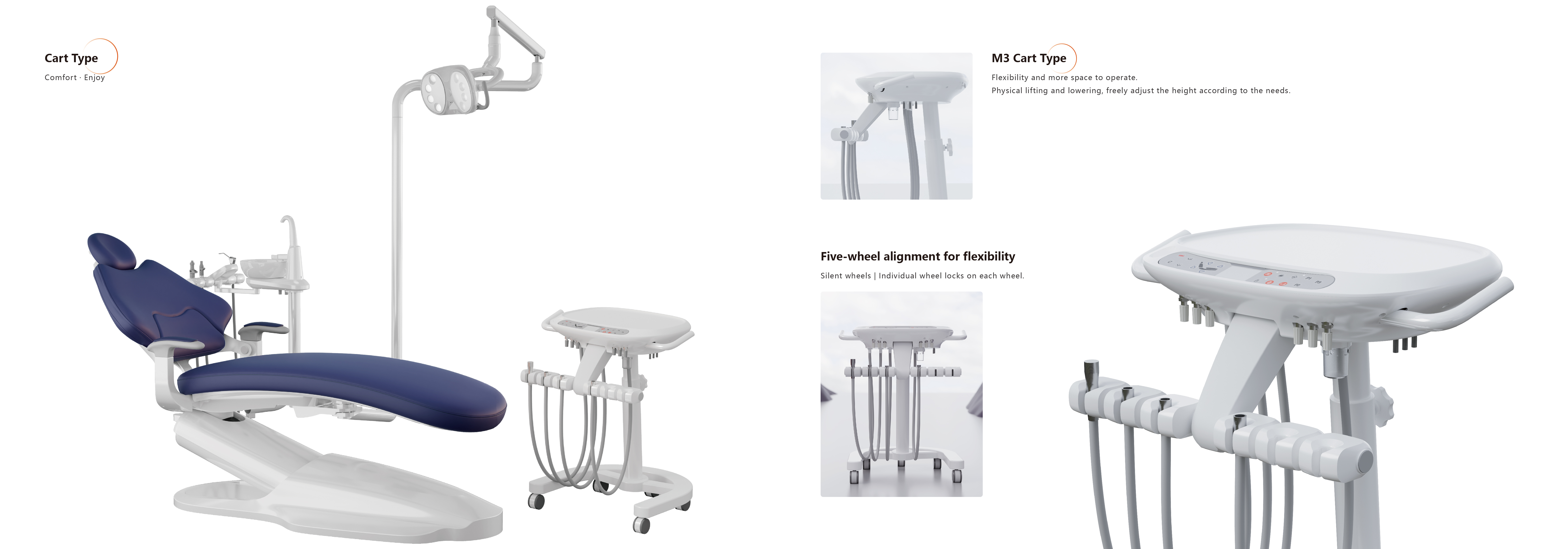 ADU M5 Cart Type American High-end dental chair