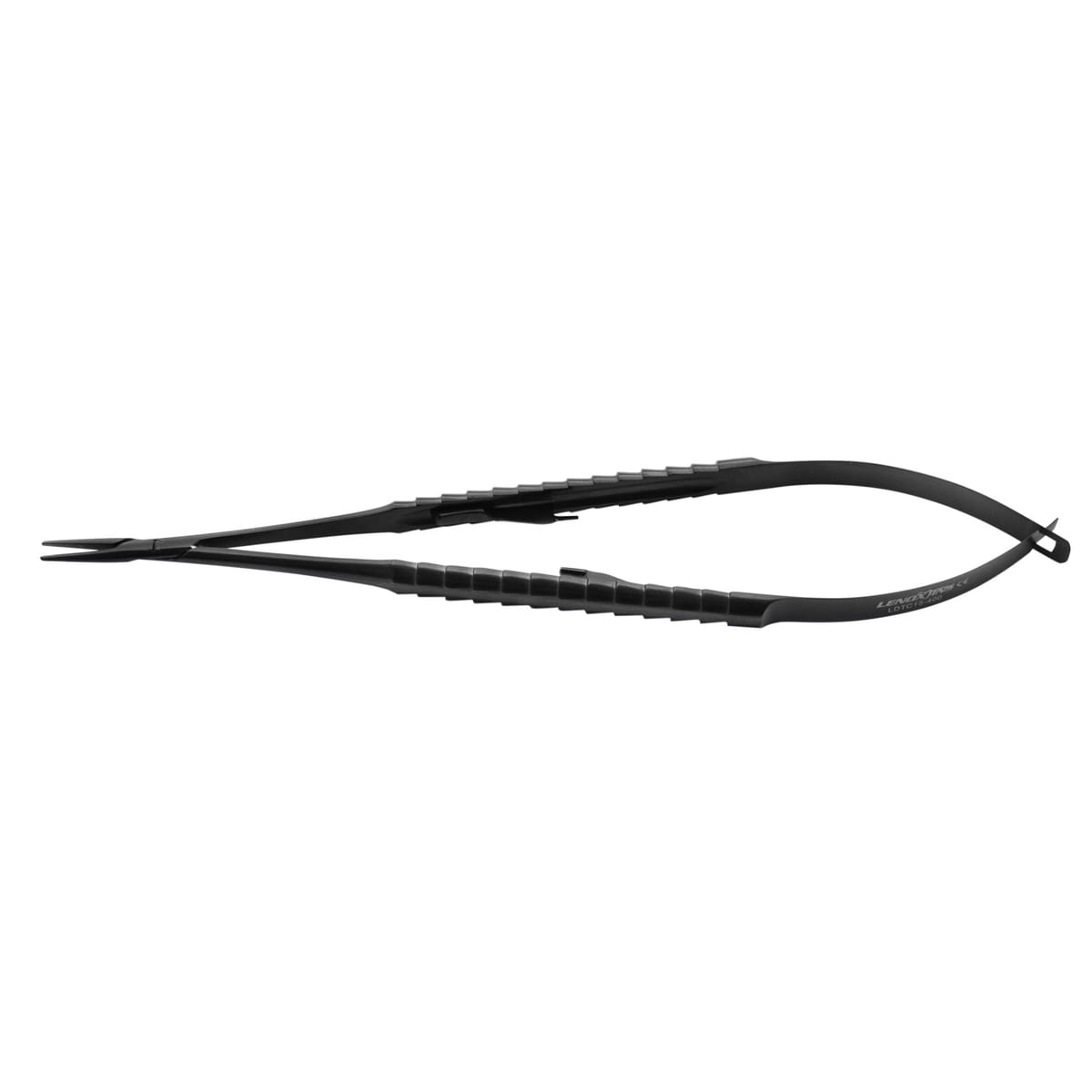 Castro-Viejo Micro Needle Holder TC 18cm STR Locking Ergo Handle Black, – LENOX INS - Lensur Instruments Ltd., Chirurgische Instrumente