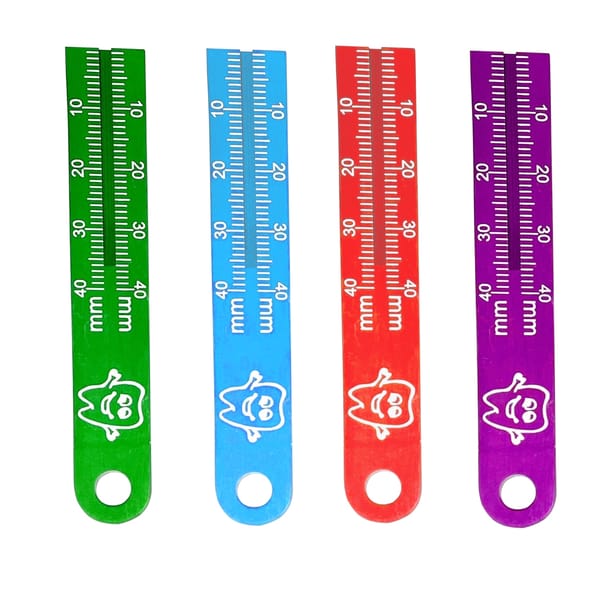 Endo Ruler-Measuring Scale, 4 x Colors