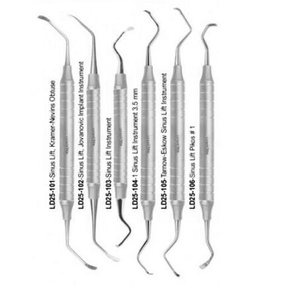 Sinus Lift Instruments Set of 6 – LENOX INS - Lensur Instruments Ltd., Surgical Hand Instruments