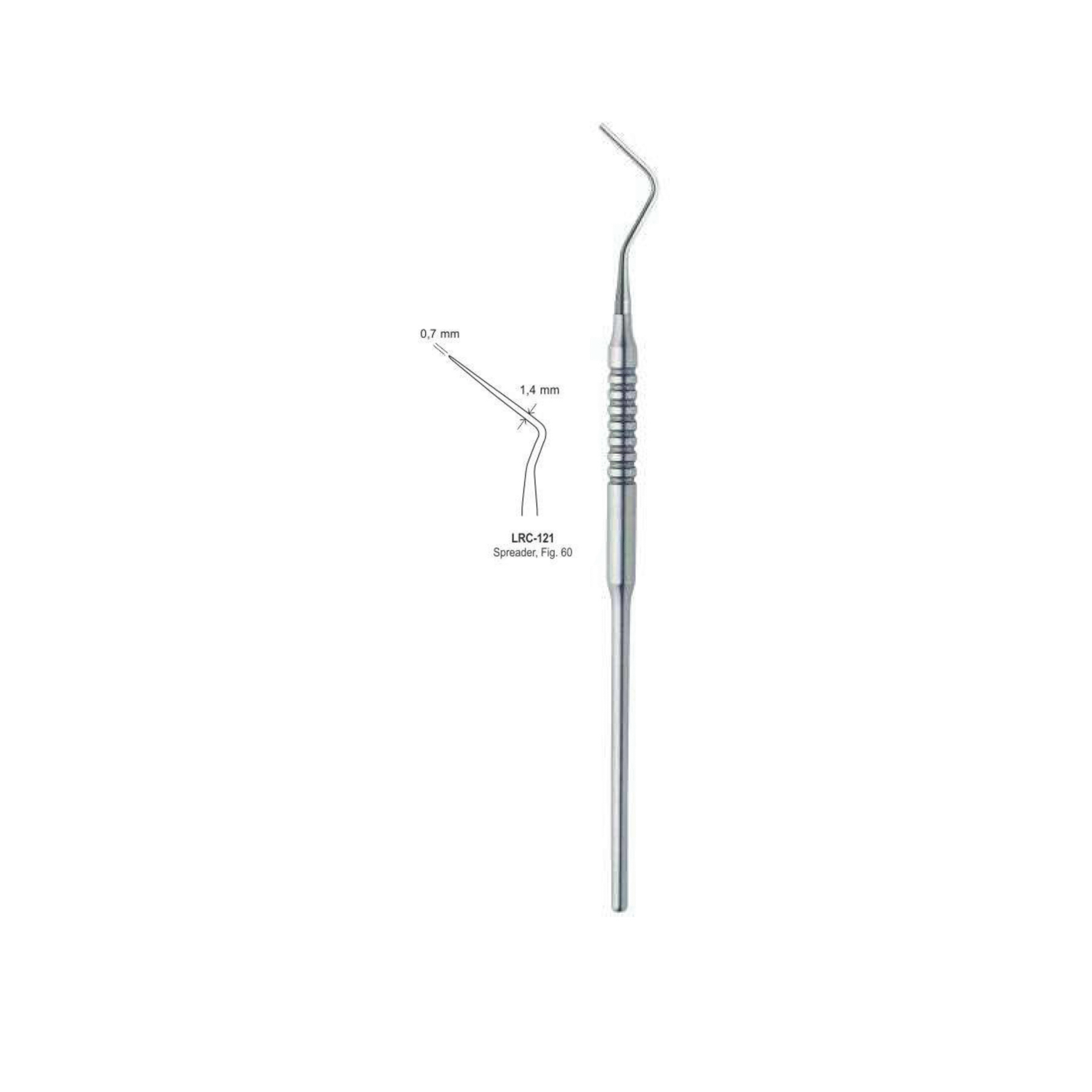 Root Canal Single Ended Plugger Solid Handle Fig.60 0.7MM/1.4MM