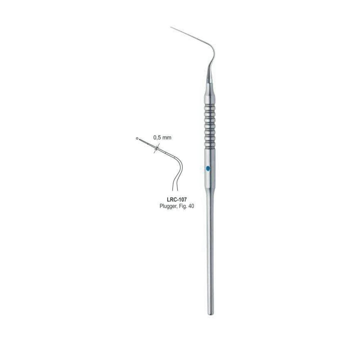 Root Canal Single Ended Plugger Fig. 40 0.5MM – LENOX INS - Lensur Instruments Ltd., Pluggers - Spreaders - Condensers