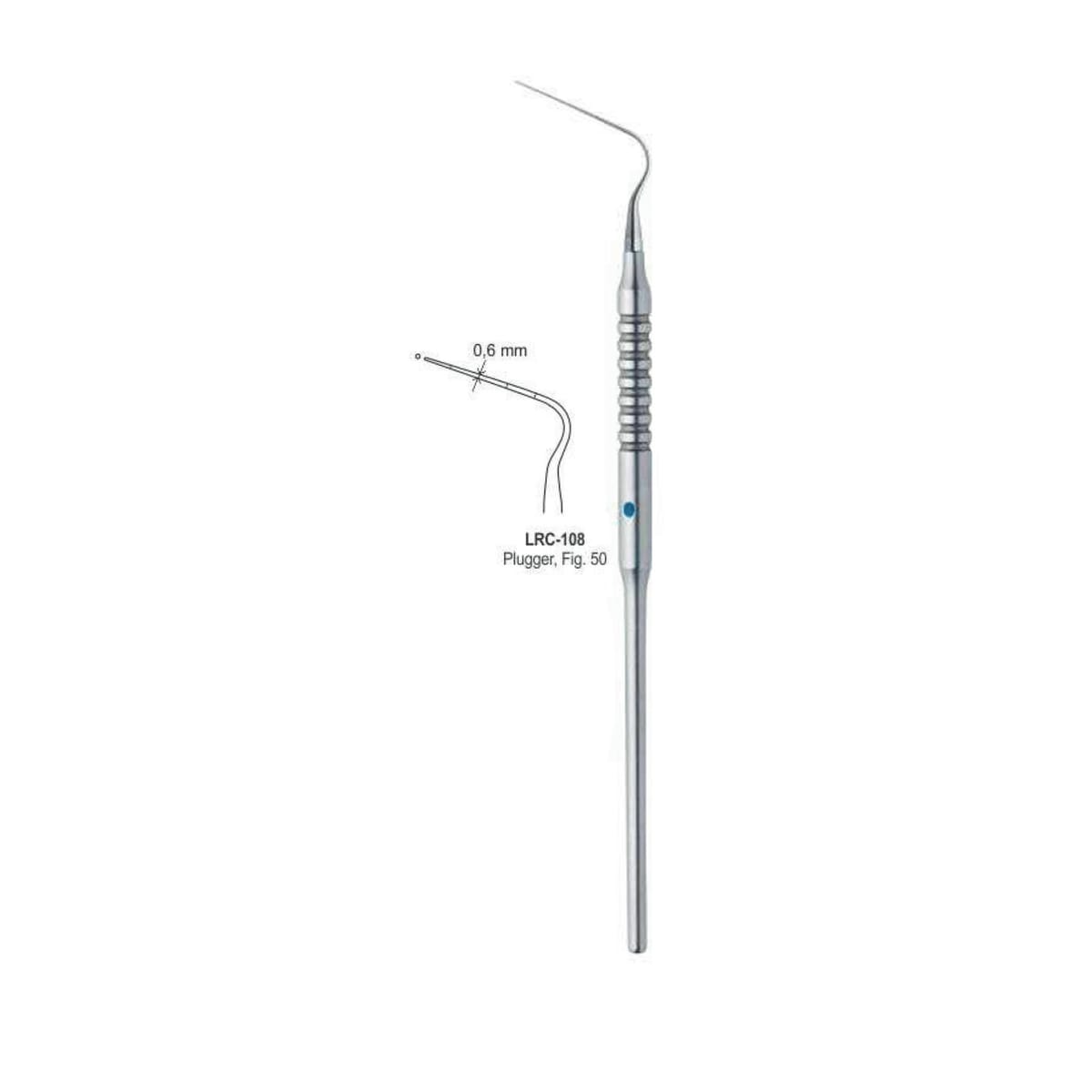 Root Canal Single Ended Plugger Fig. 50 0.6MM – LENOX INS - Lensur Instruments Ltd., Plugger - Spreader - Condensor