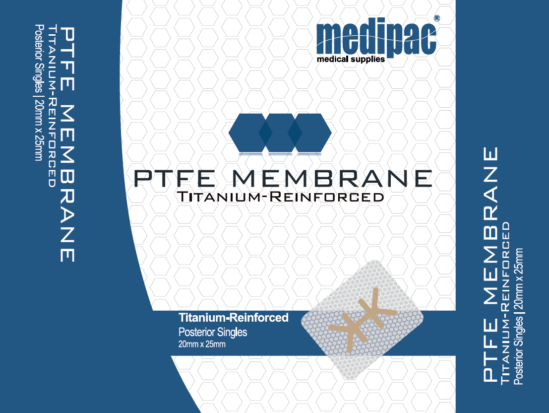 Ti-PTFE Regenerative Membrane Posterior Singles 20x25mm